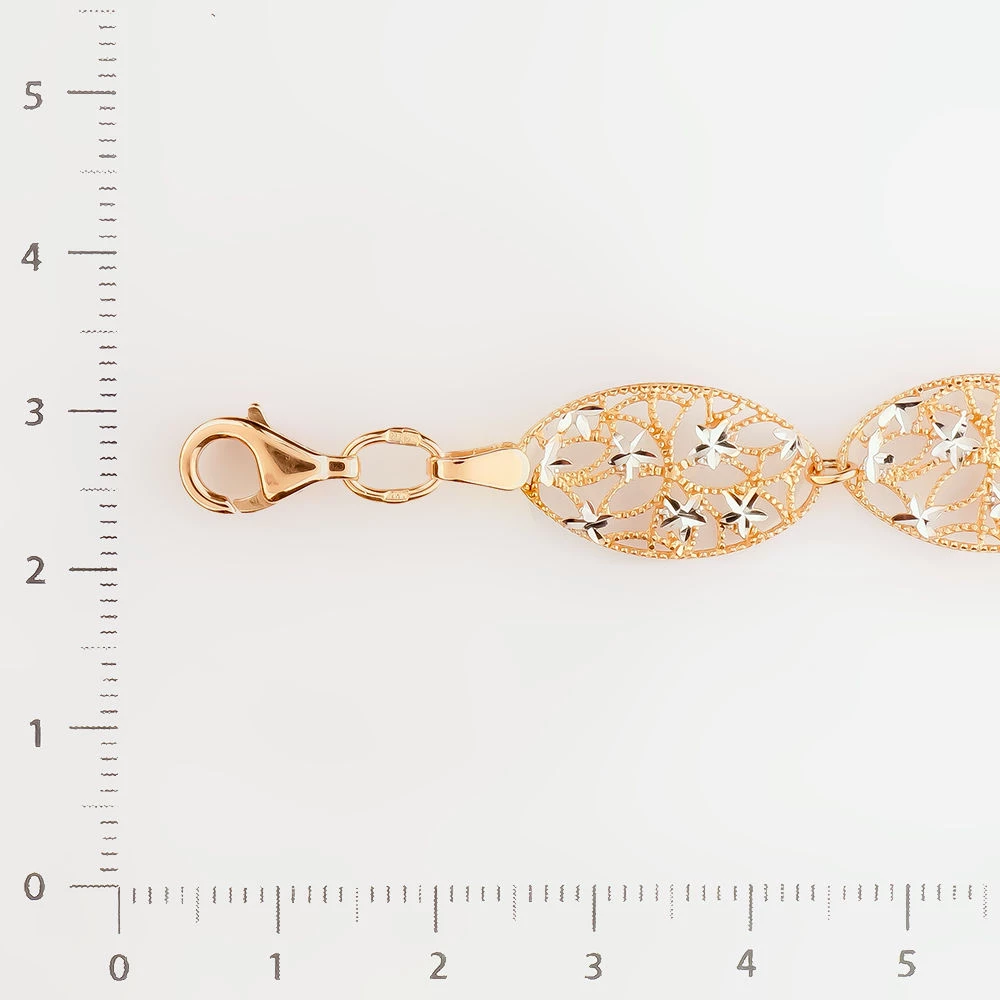 Браслет из красного золота 585 пробы