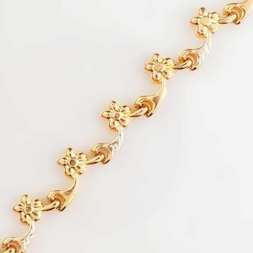 Браслет из желтого золота 585 пробы