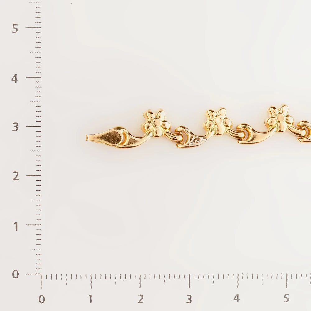 Браслет из желтого золота 585 пробы