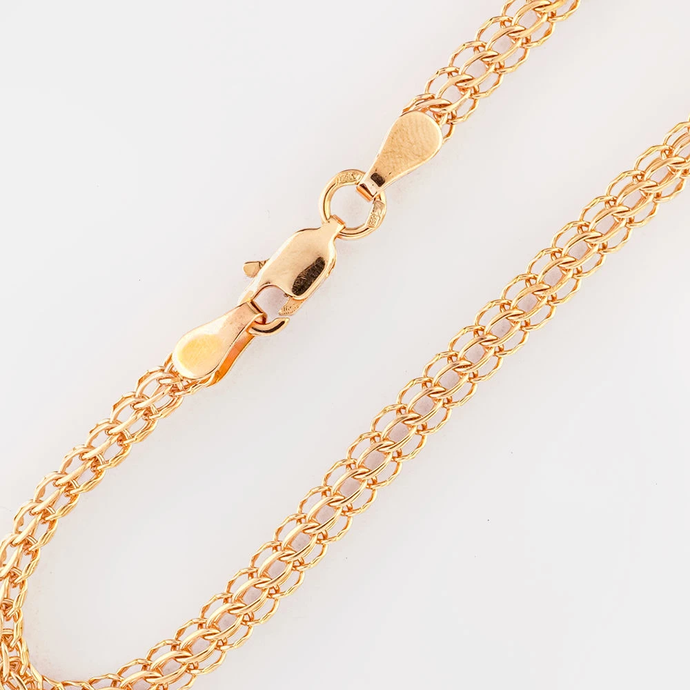 Браслет из красного золота 585 пробы