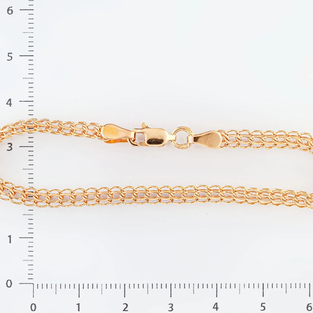 Браслет из красного золота 585 пробы