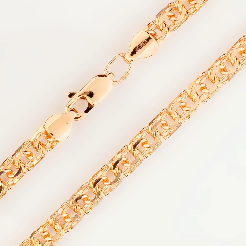 Браслет из красного золота 585 пробы