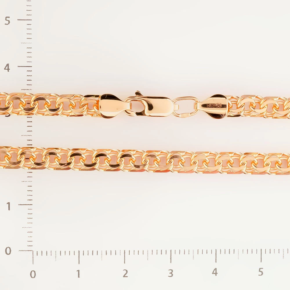 Браслет из красного золота 585 пробы