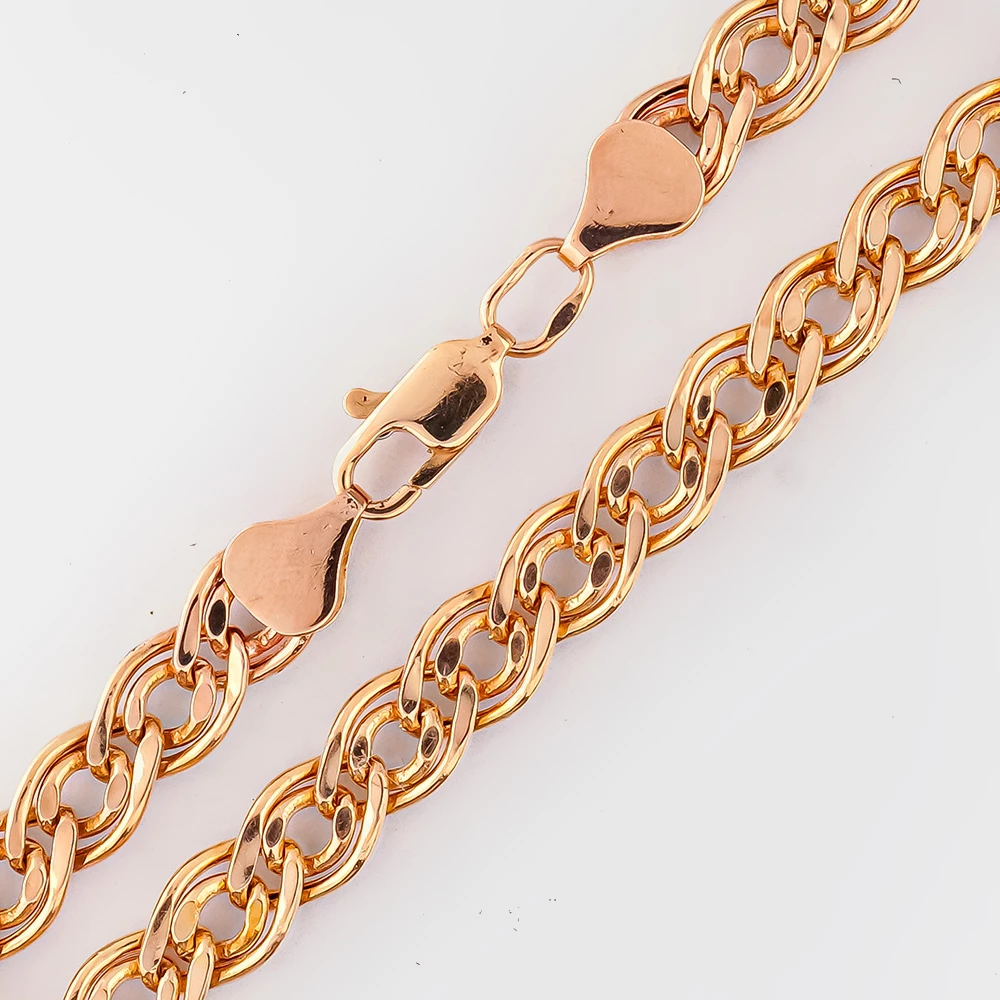 Браслет из красного золота 585 пробы