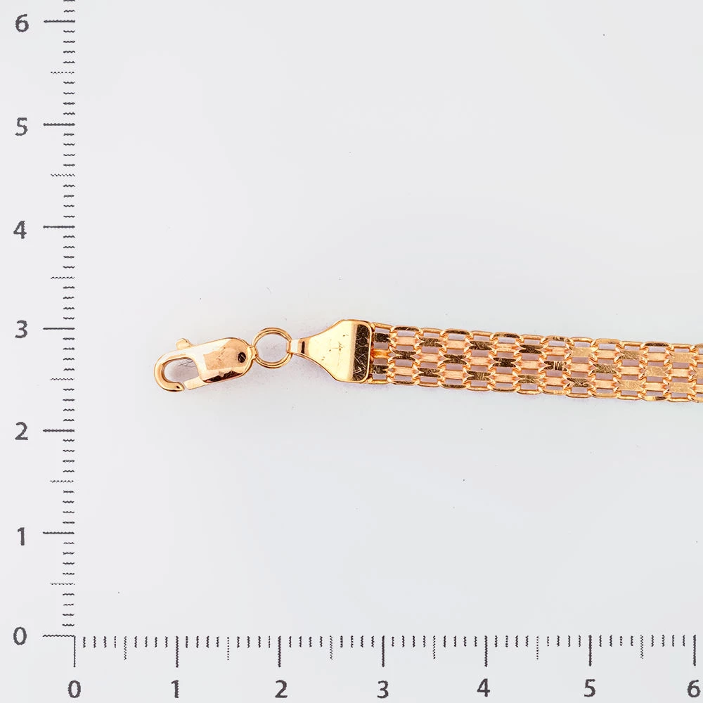 Браслет из красного золота 585 пробы