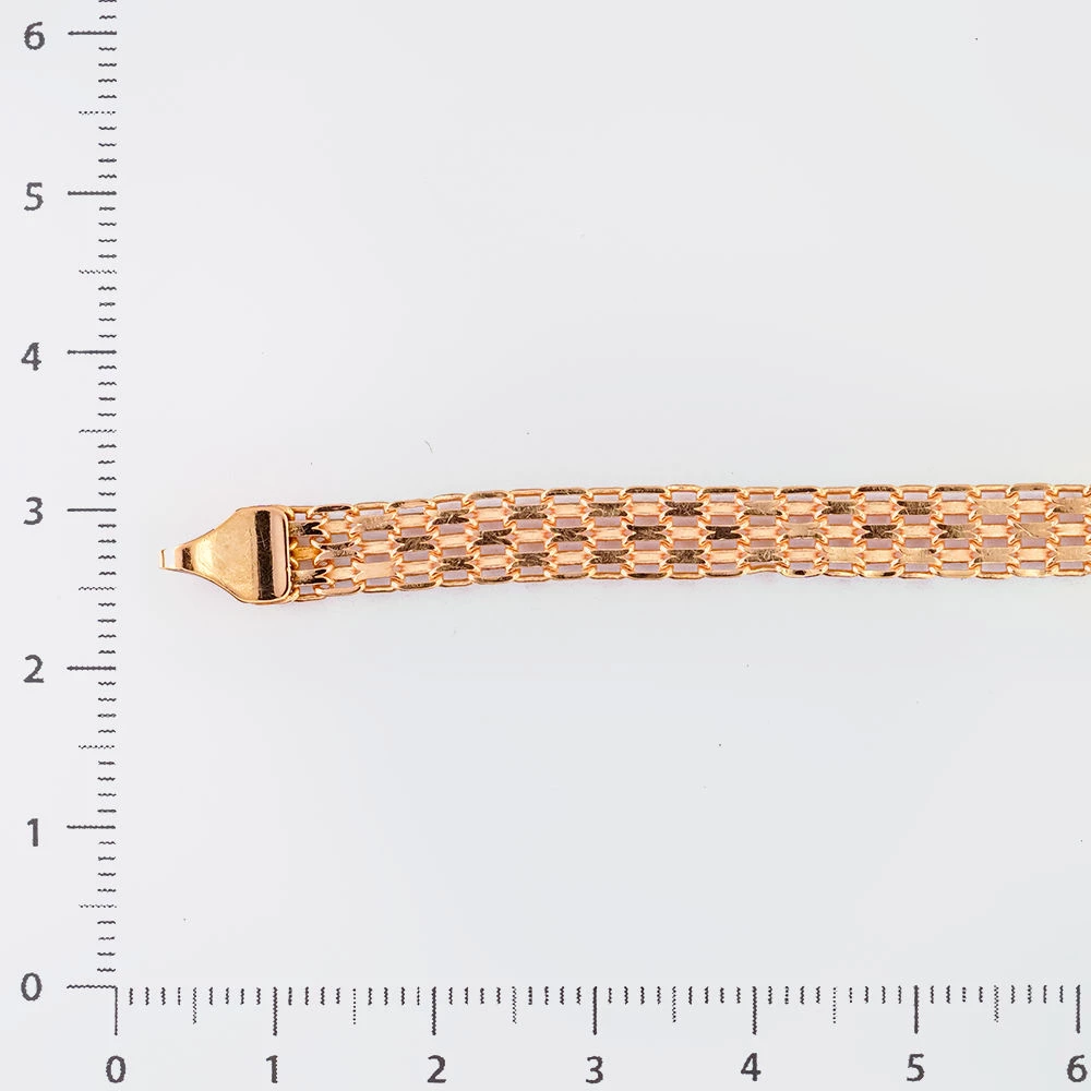 Браслет из красного золота 585 пробы