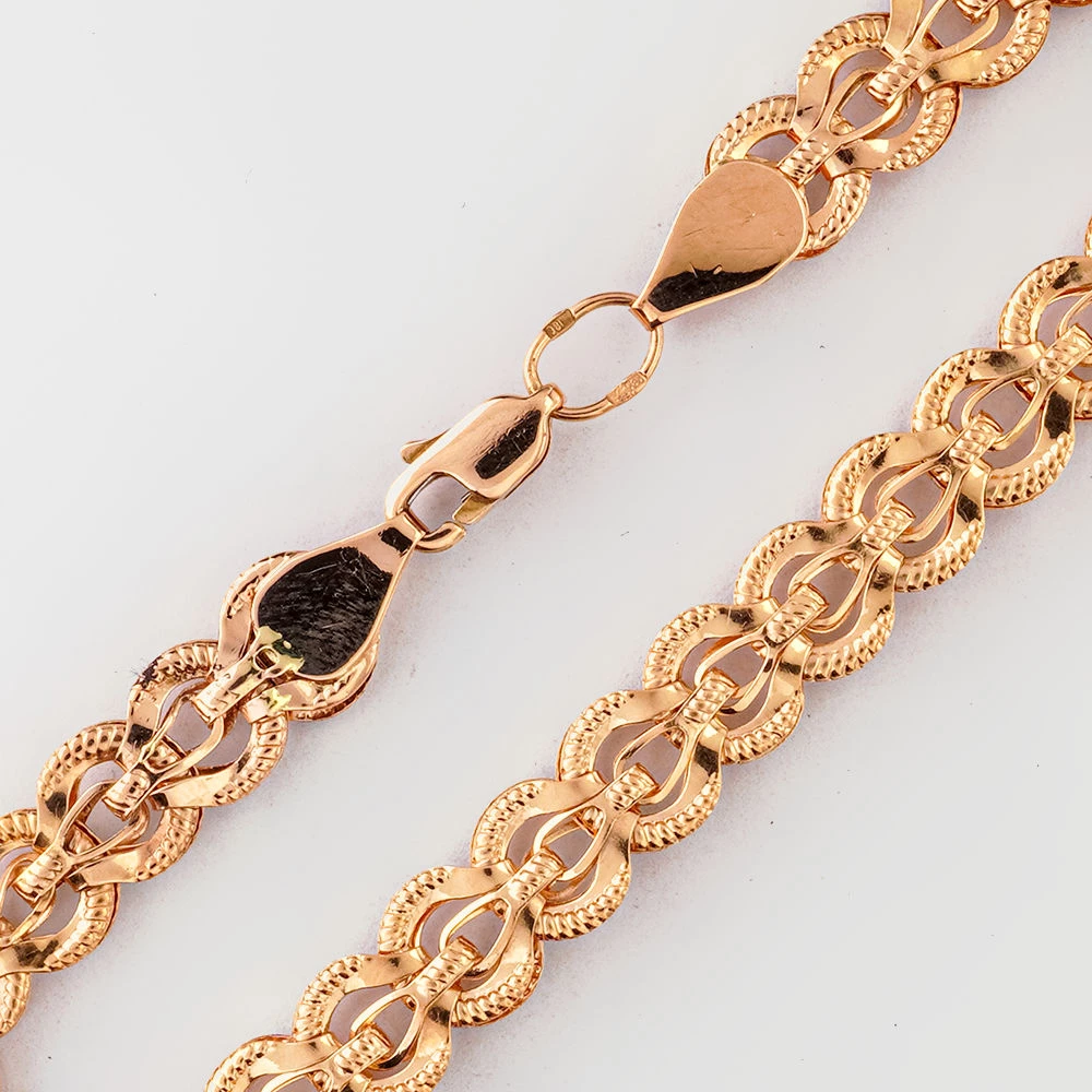 Браслет из красного золота 585 пробы