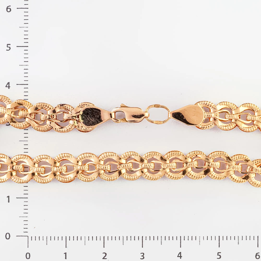 Браслет из красного золота 585 пробы