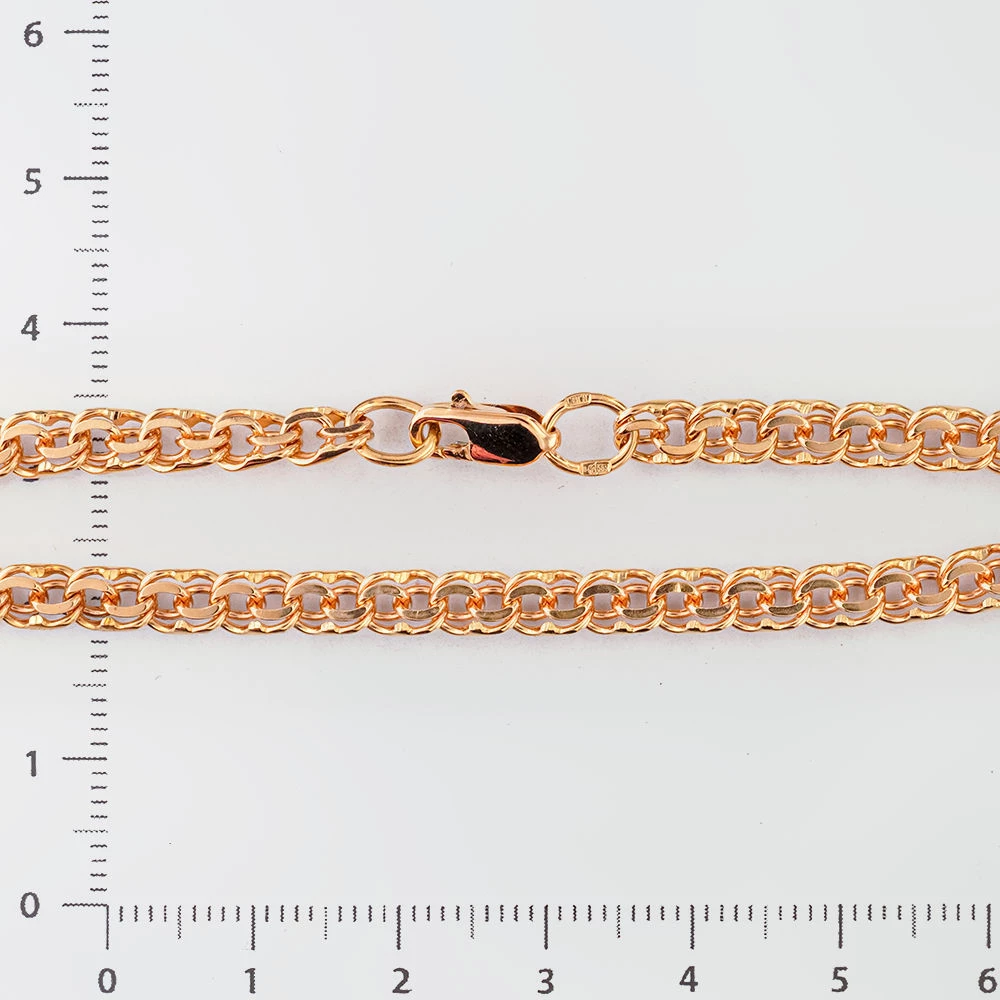 Браслет из красного золота 585 пробы