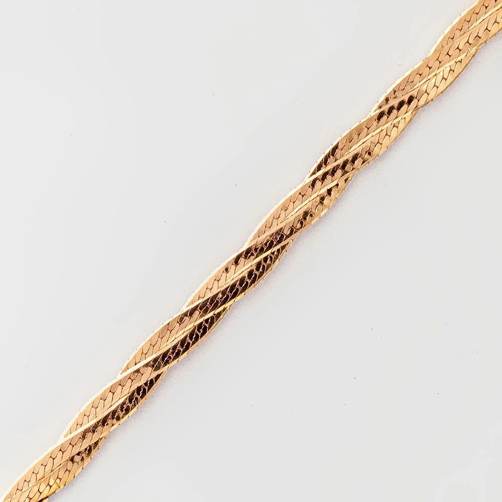 Браслет из красного золота 585 пробы