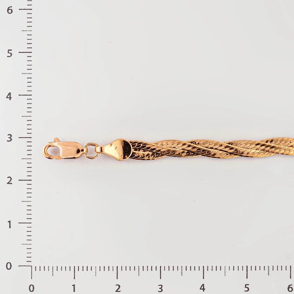 Браслет из красного золота 585 пробы