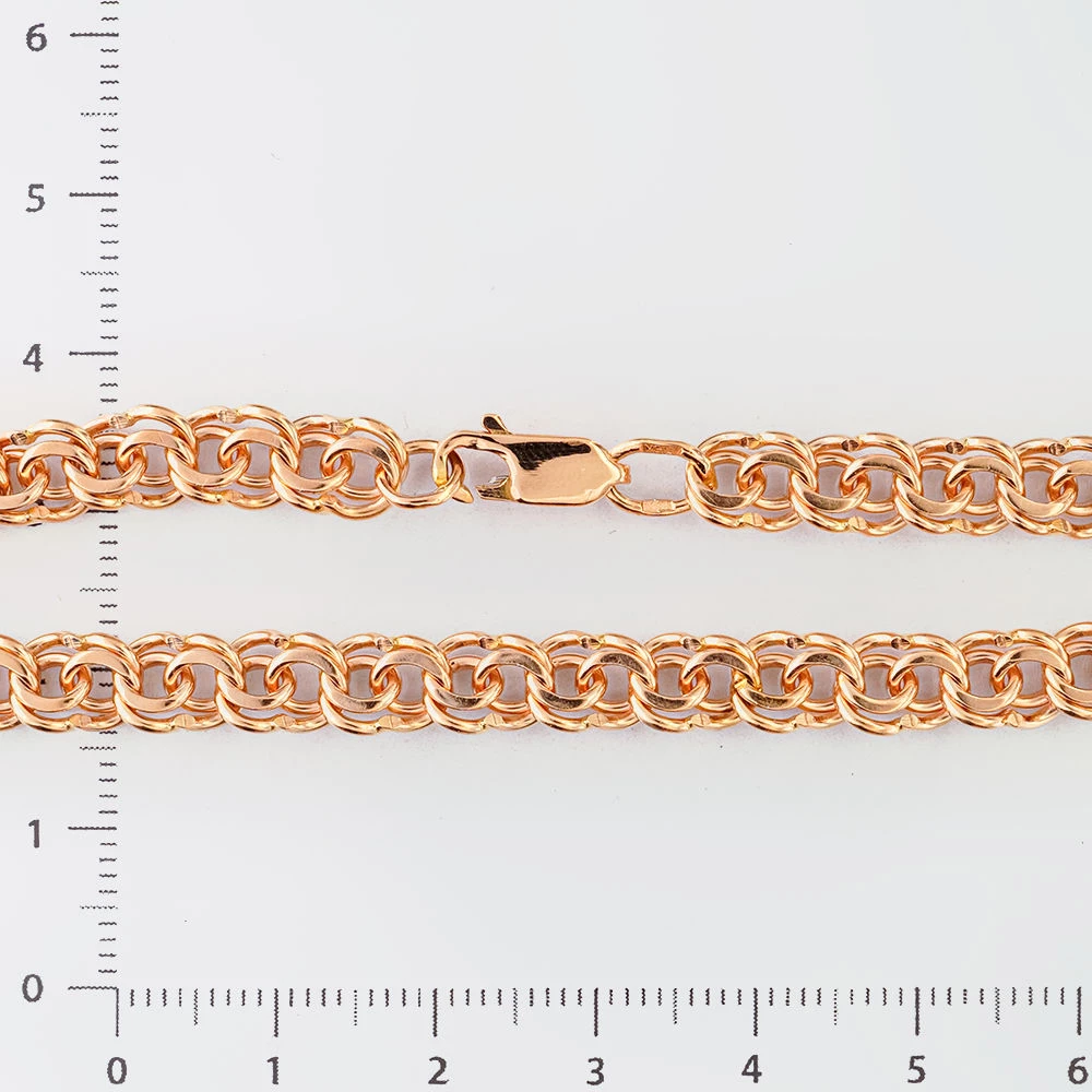 Браслет из красного золота 585 пробы