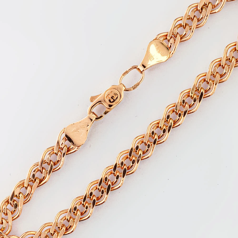 Браслет из красного золота 585 пробы