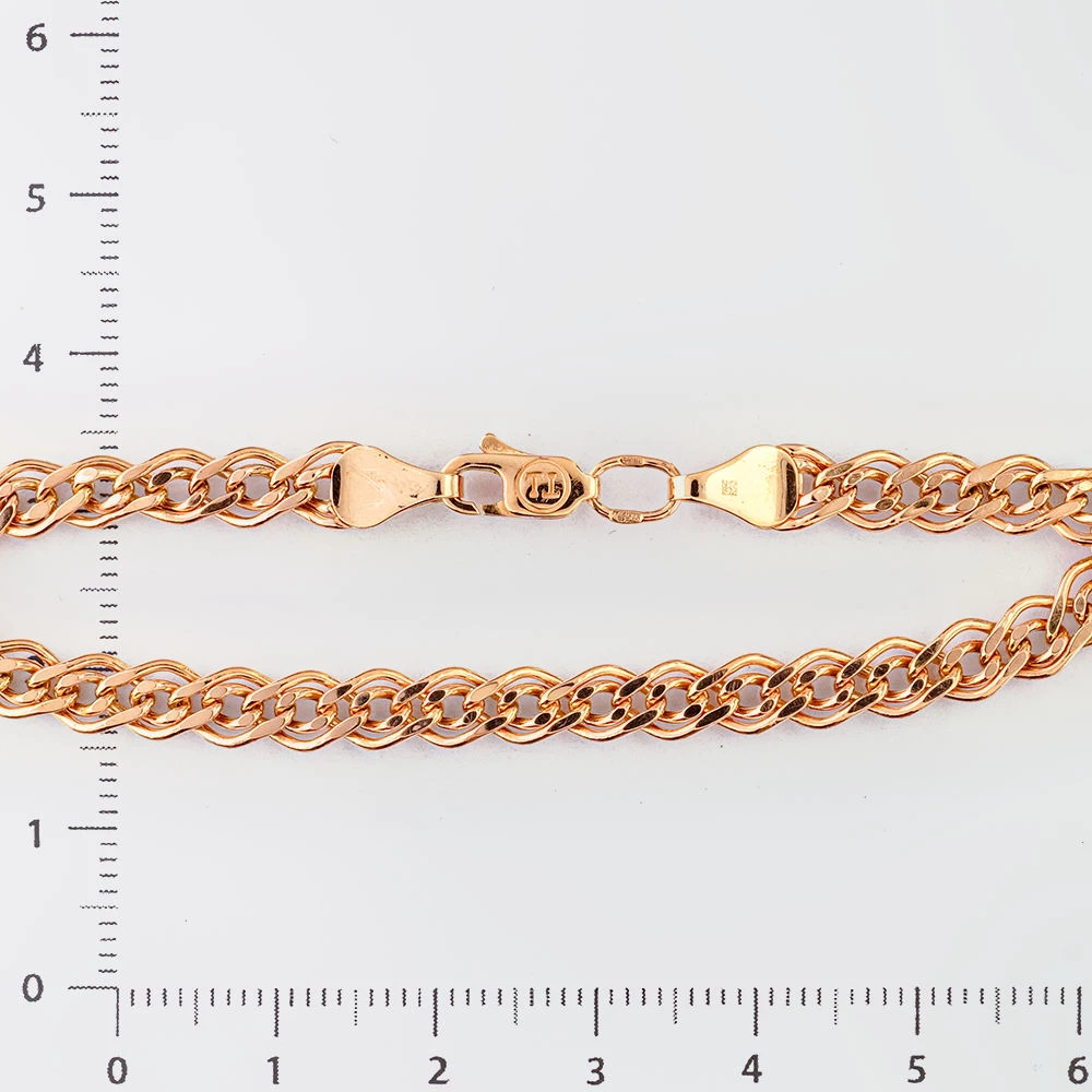 Браслет из красного золота 585 пробы