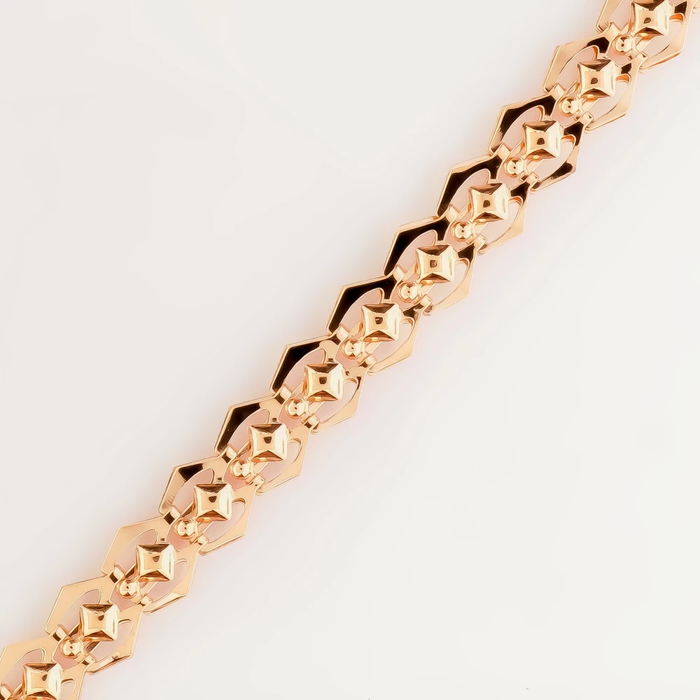 Браслет из красного золота 585 пробы