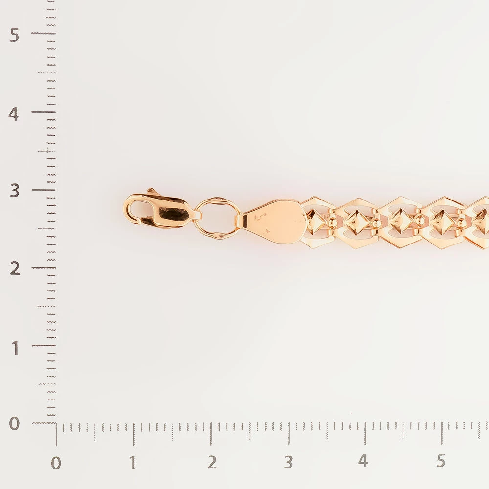 Браслет из красного золота 585 пробы