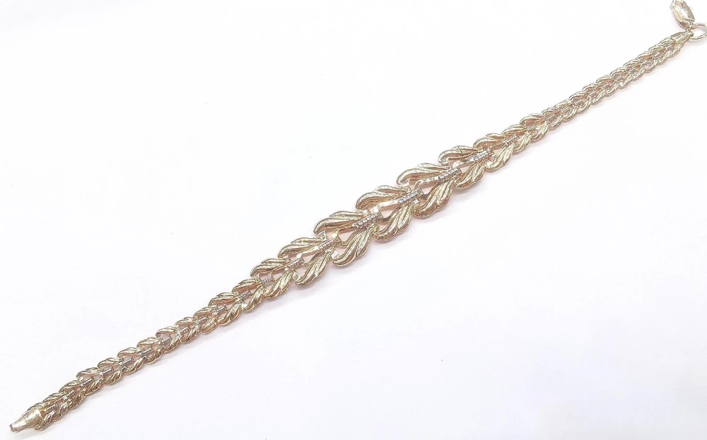 Браслет из красного золота 585 пробы