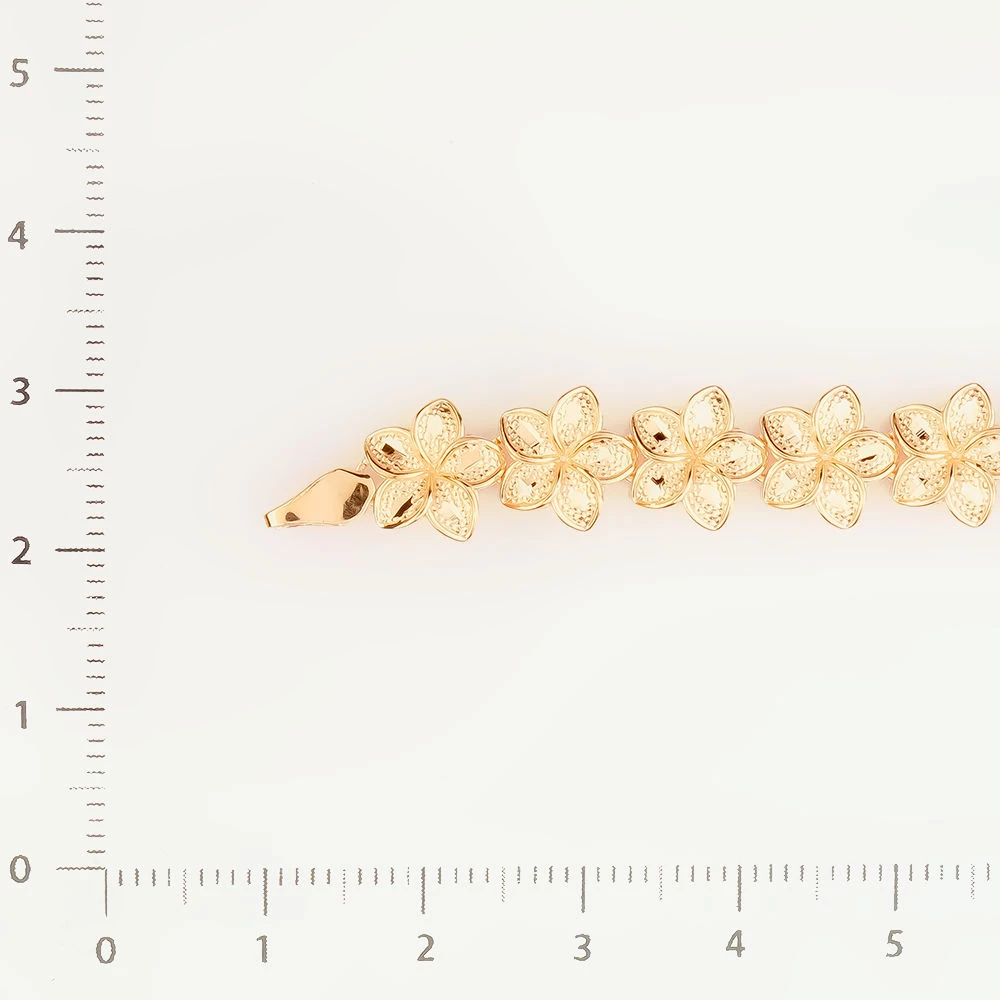 Браслет из красного золота 585 пробы