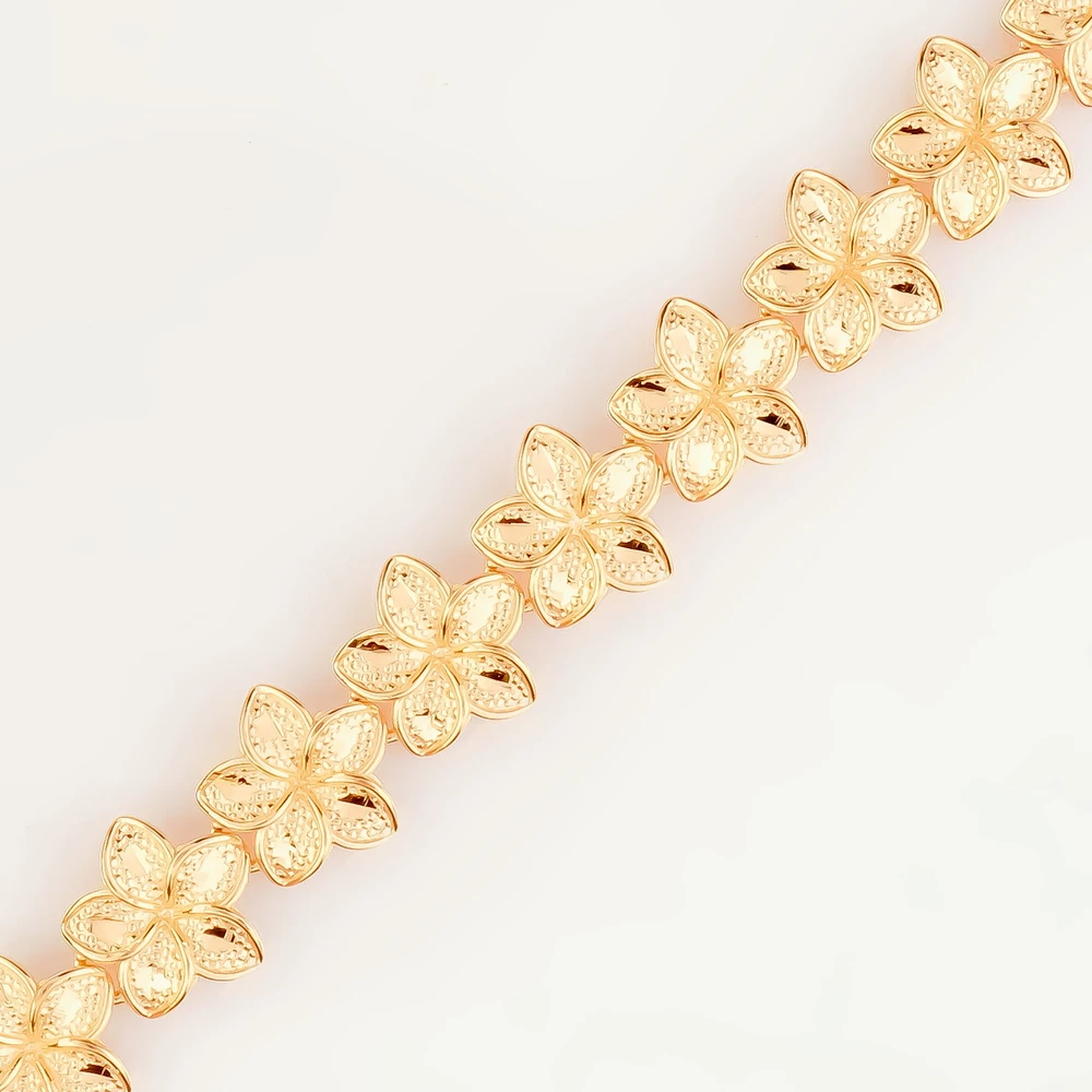 Браслет из красного золота 585 пробы