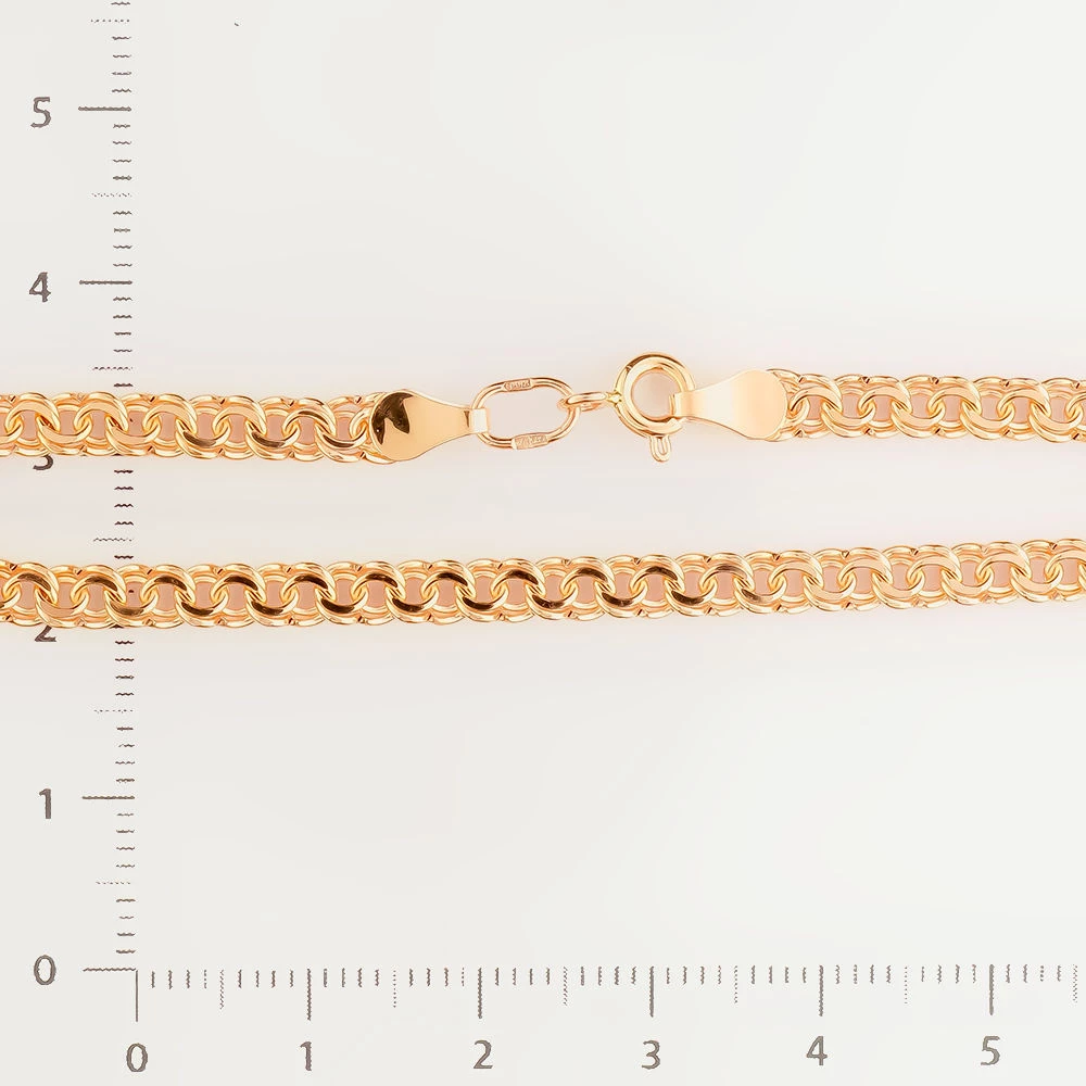 Браслет из красного золота 585 пробы