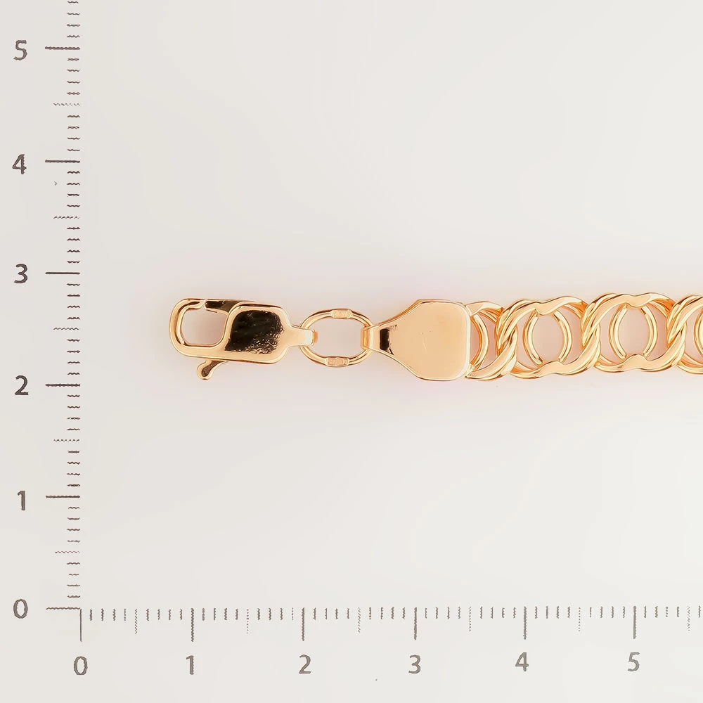 Браслет из красного золота 585 пробы