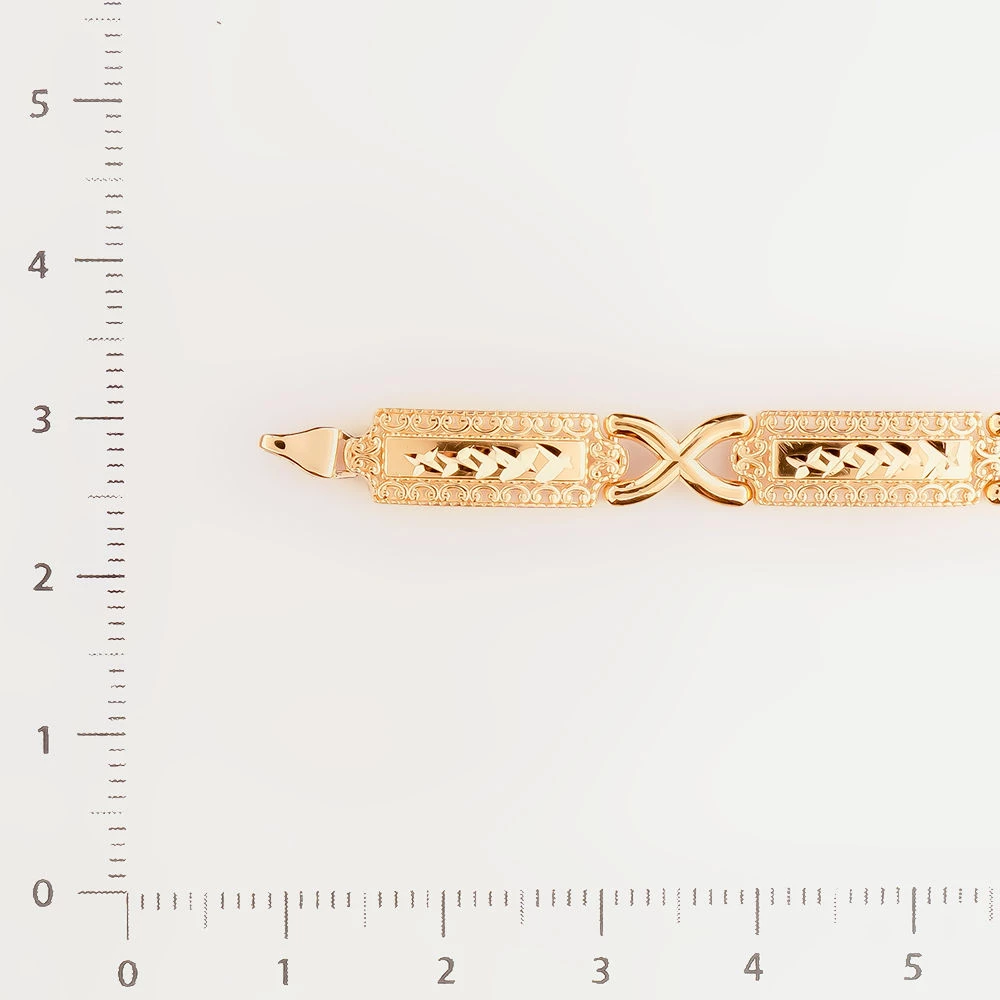 Браслет из красного золота 585 пробы