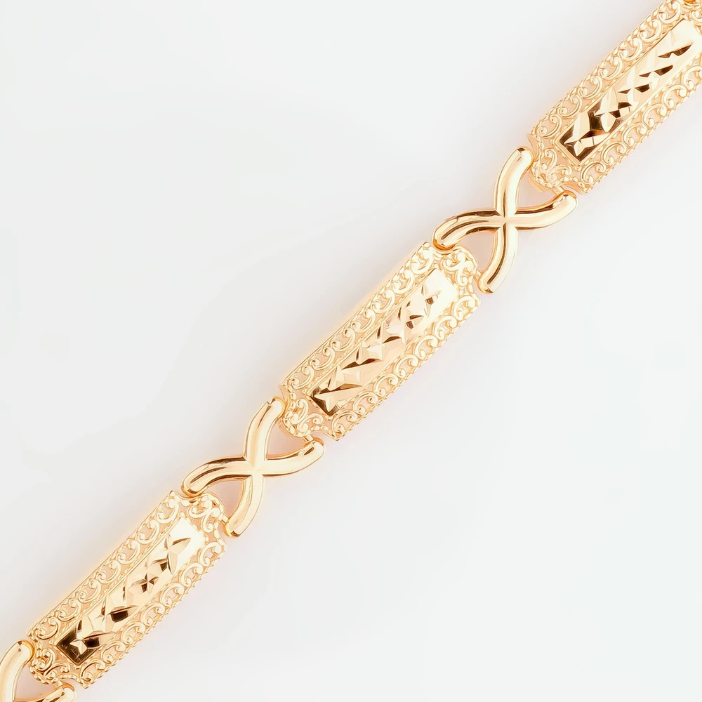 Браслет из красного золота 585 пробы