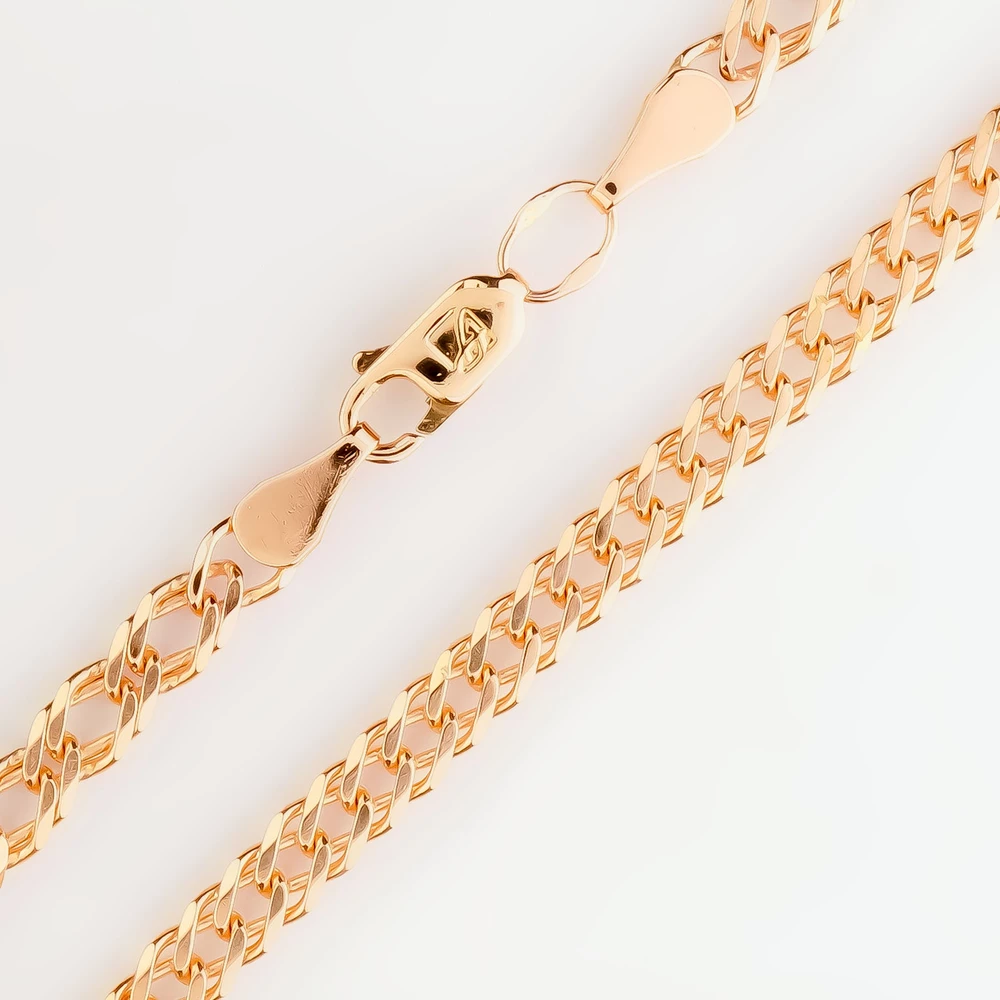 Браслет из красного золота 585 пробы