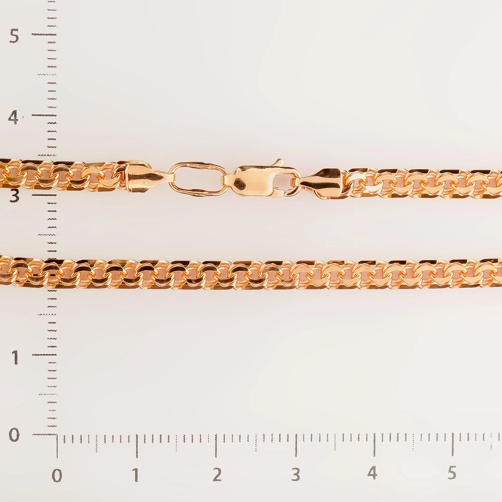 Браслет из красного золота 585 пробы