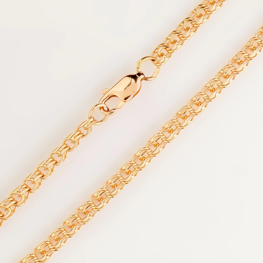 Браслет из красного золота 585 пробы