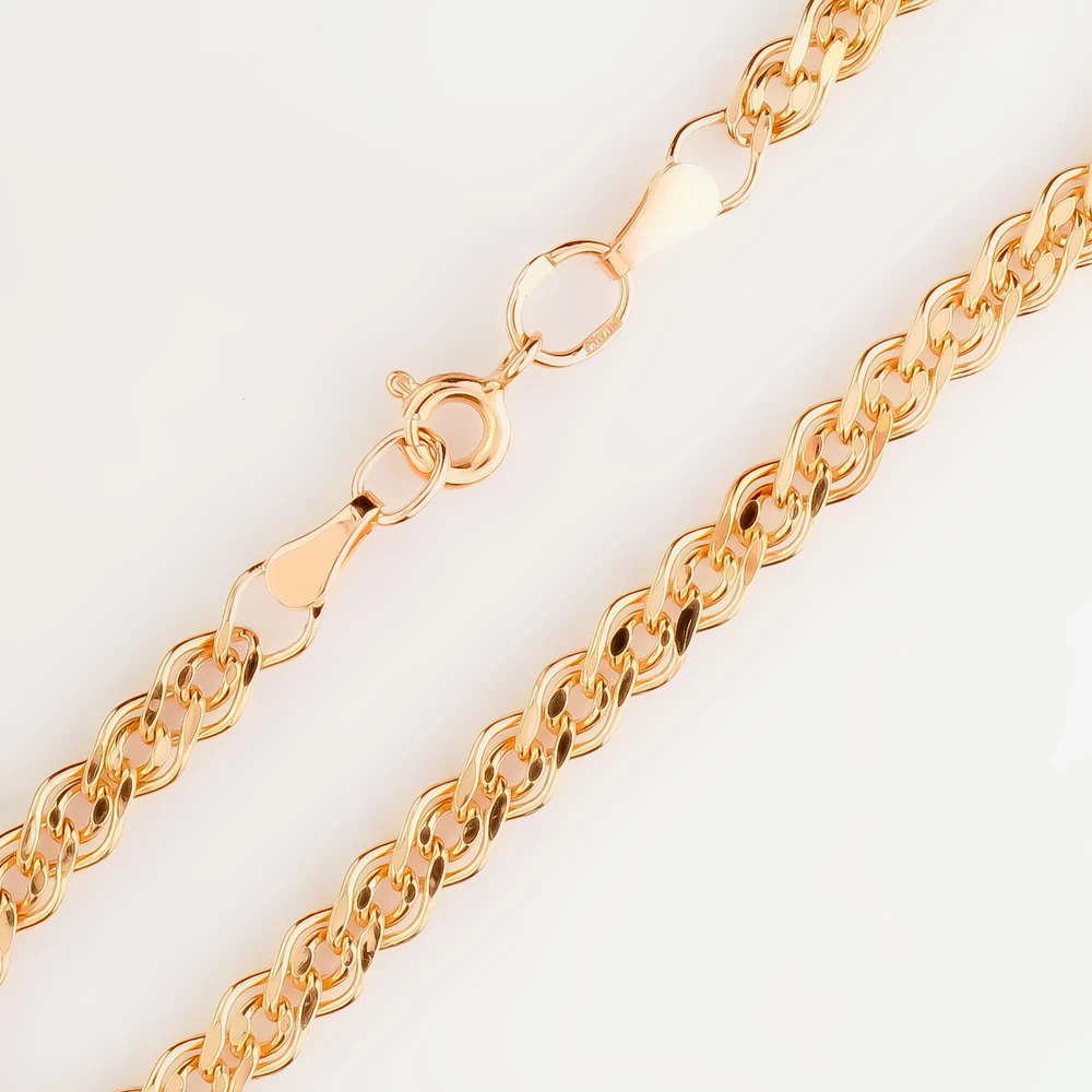 Браслет из красного золота 585 пробы