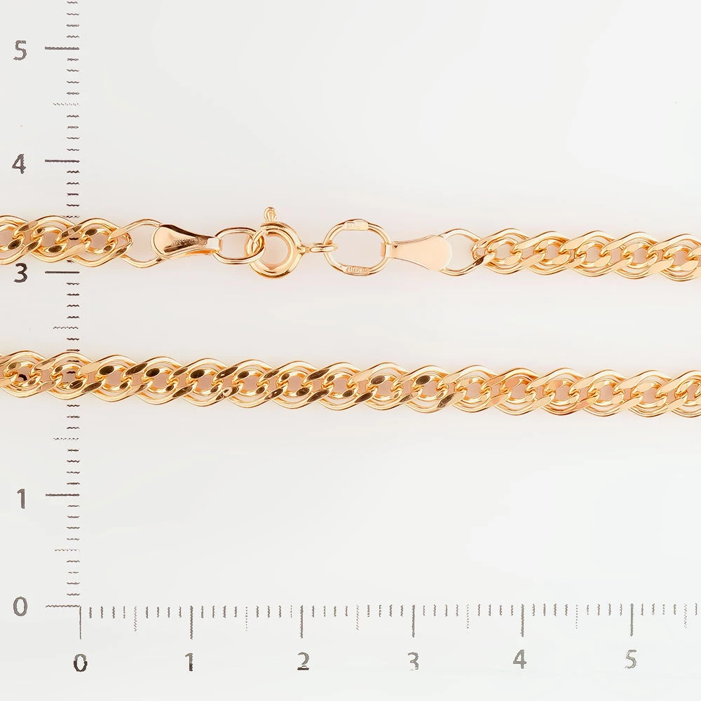 Браслет из красного золота 585 пробы