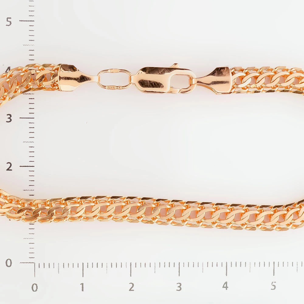 Браслет из красного золота 585 пробы