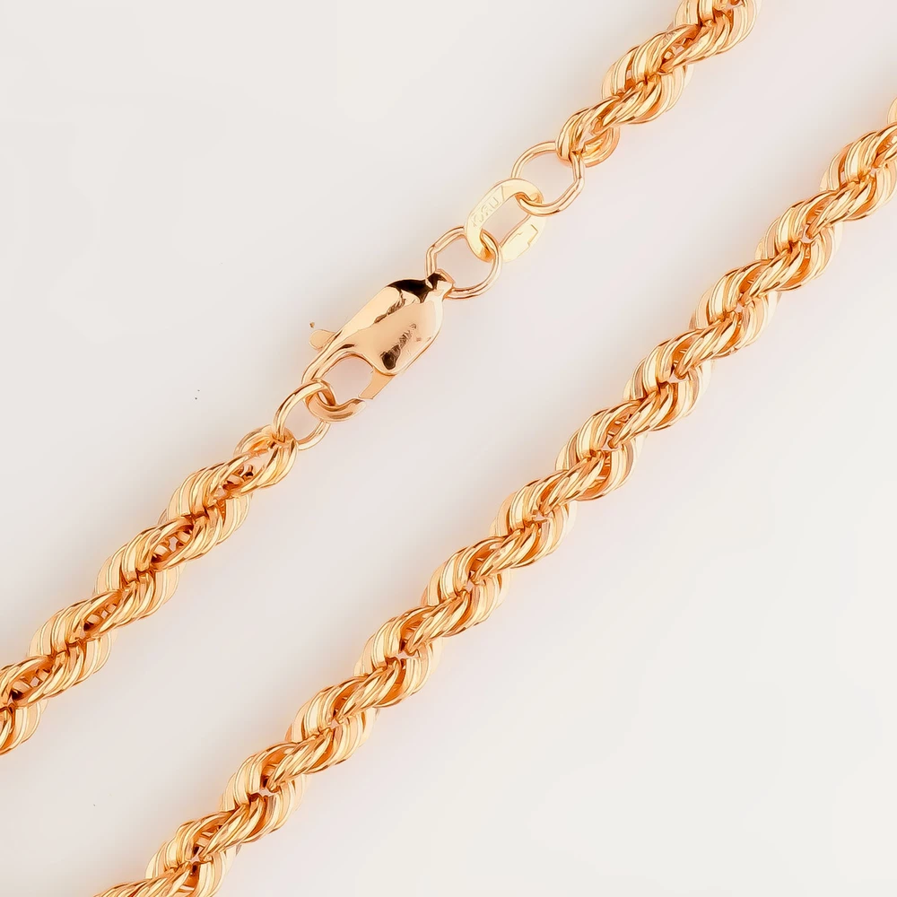 Браслет из красного золота 585 пробы