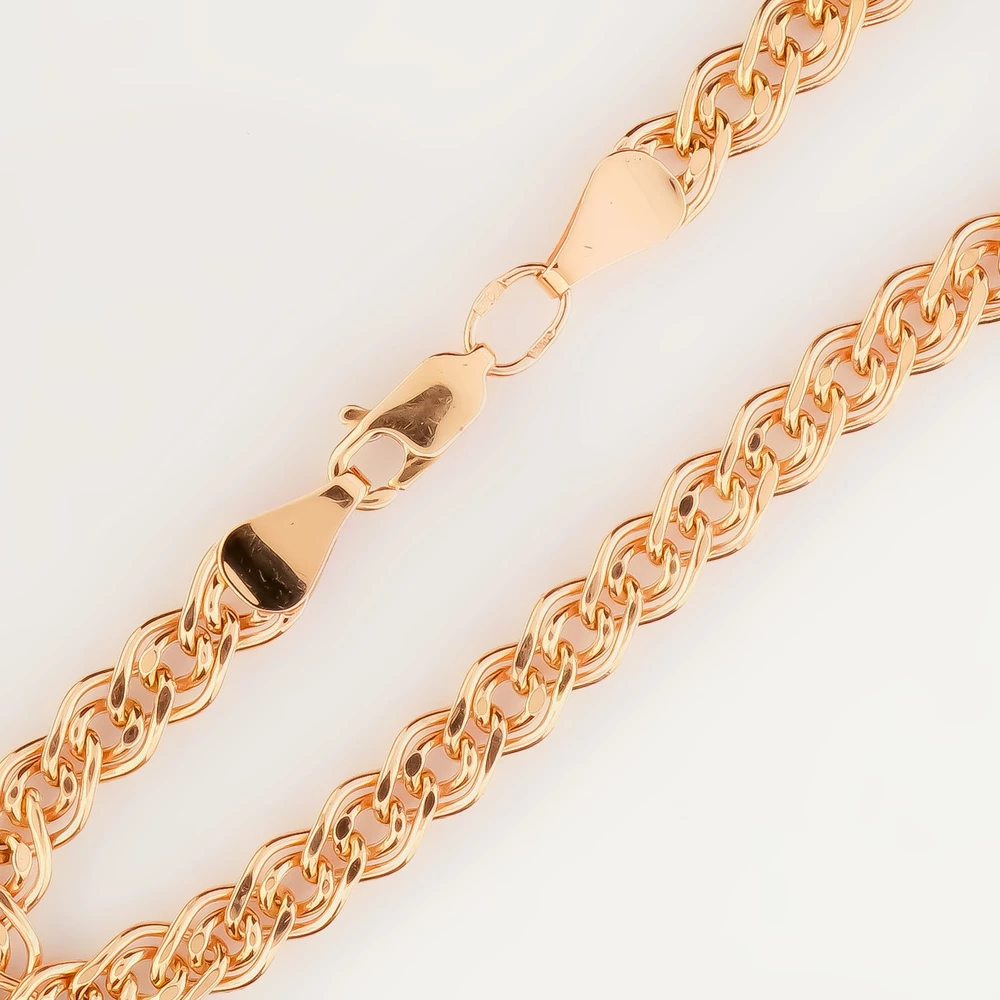 Браслет из красного золота 585 пробы