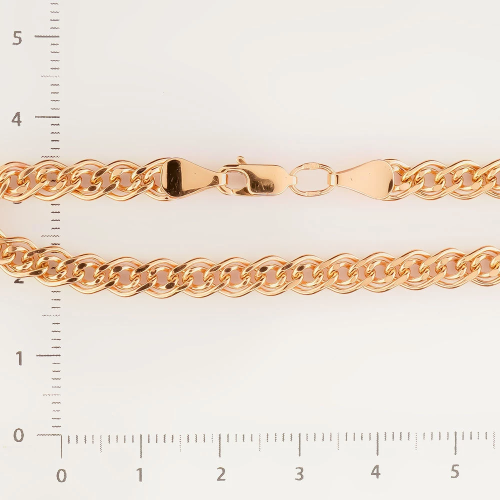 Браслет из красного золота 585 пробы