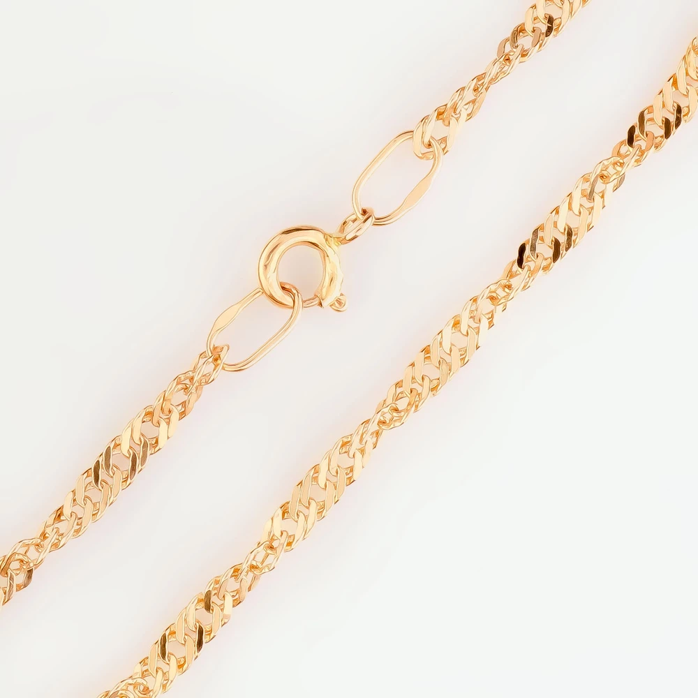 Браслет из красного золота 585 пробы