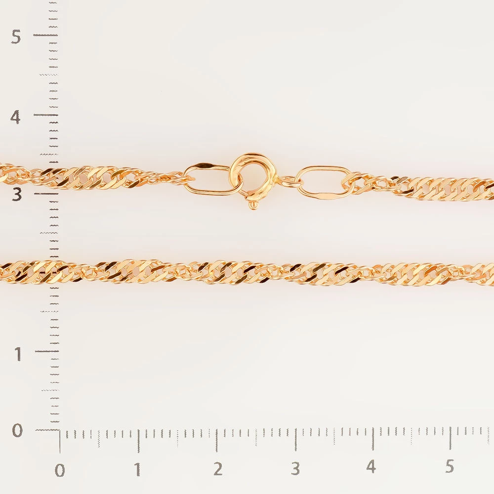 Браслет из красного золота 585 пробы