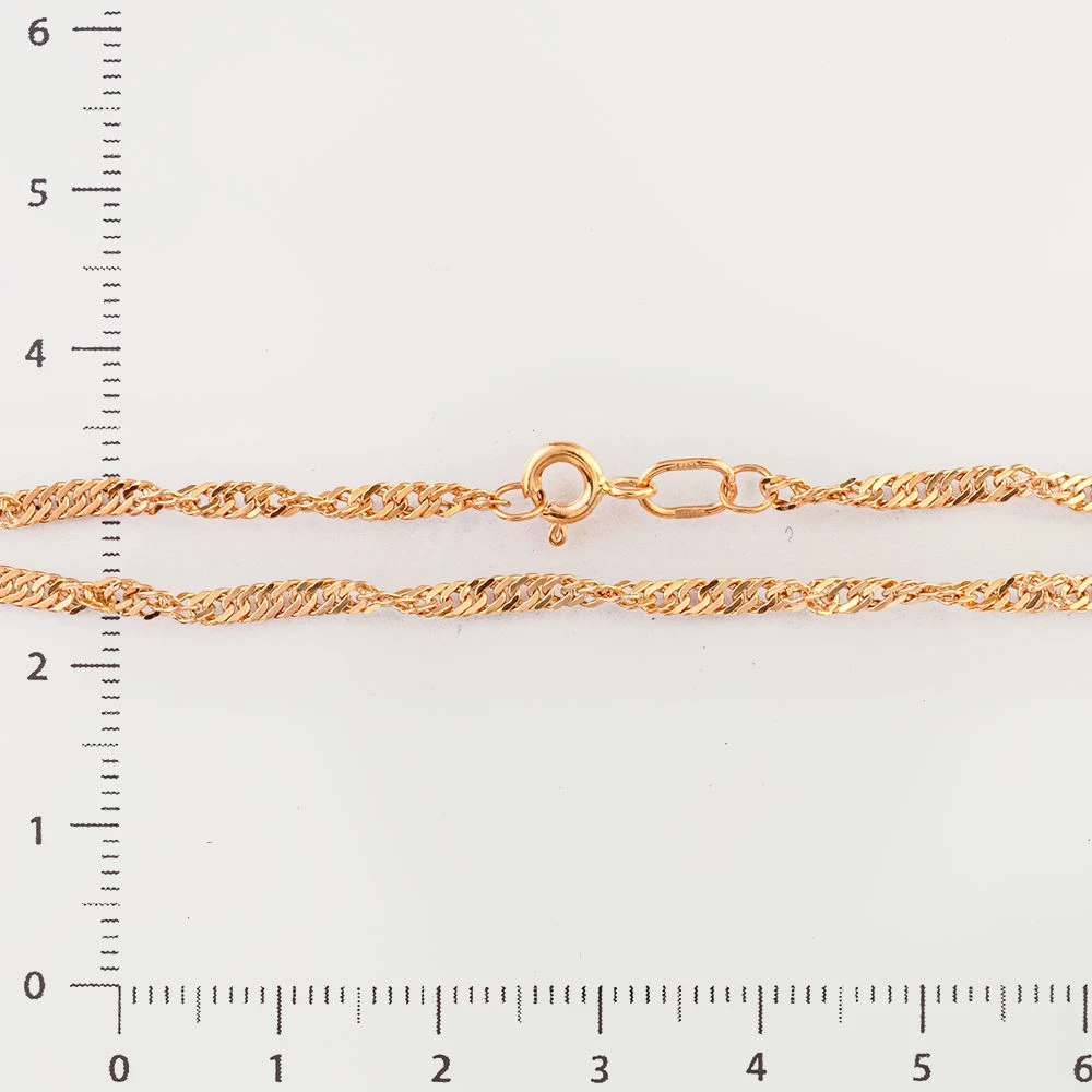 Браслет из красного золота 585 пробы