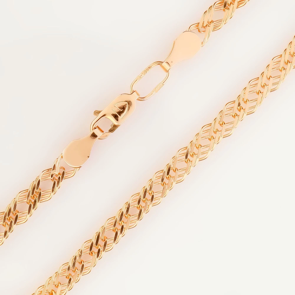 Браслет из красного золота 585 пробы