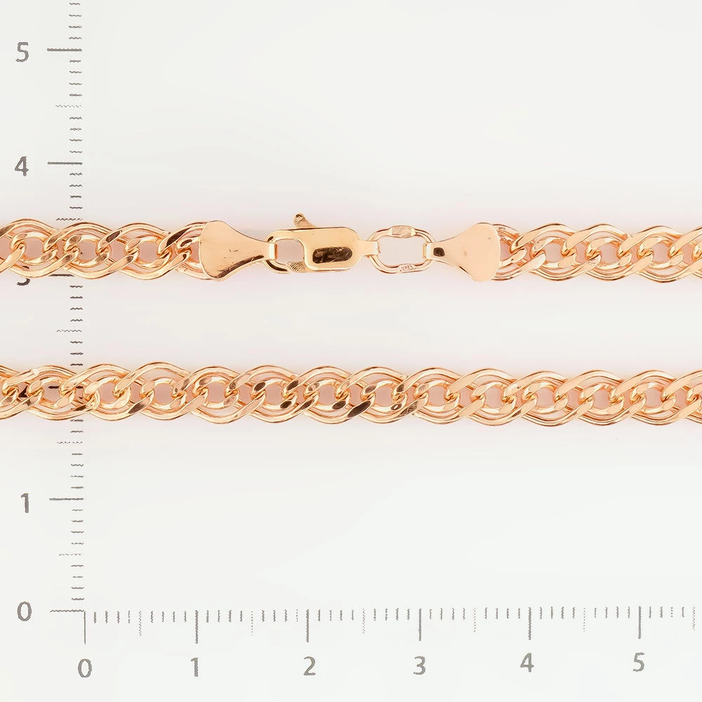 Браслет из красного золота 585 пробы