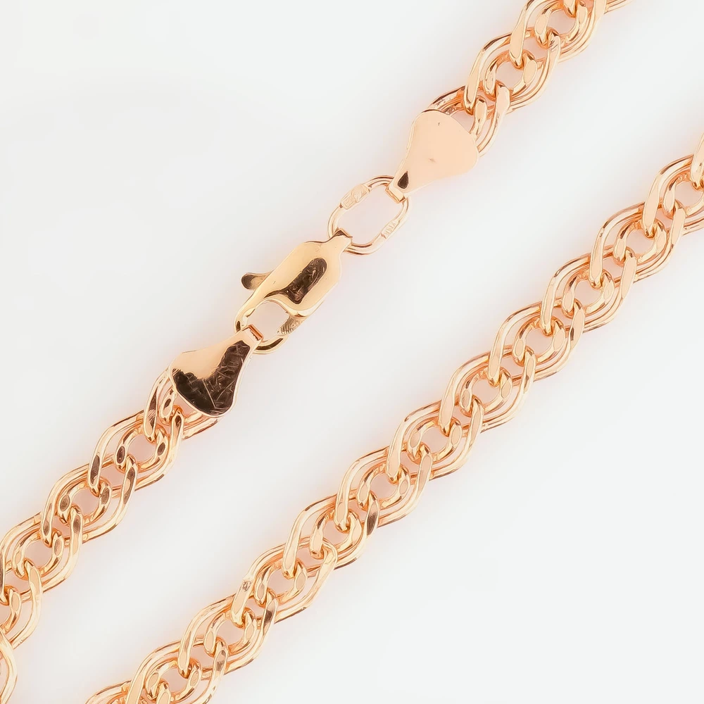 Браслет из красного золота 585 пробы