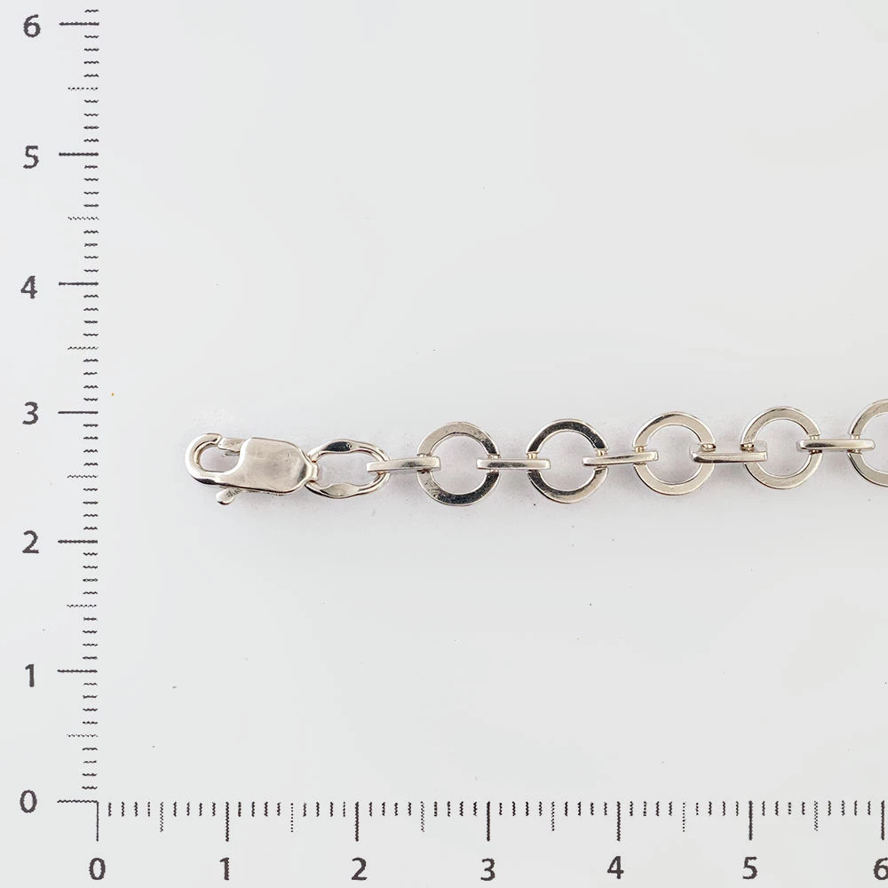 Браслет с фианитом из белого золота 585 пробы