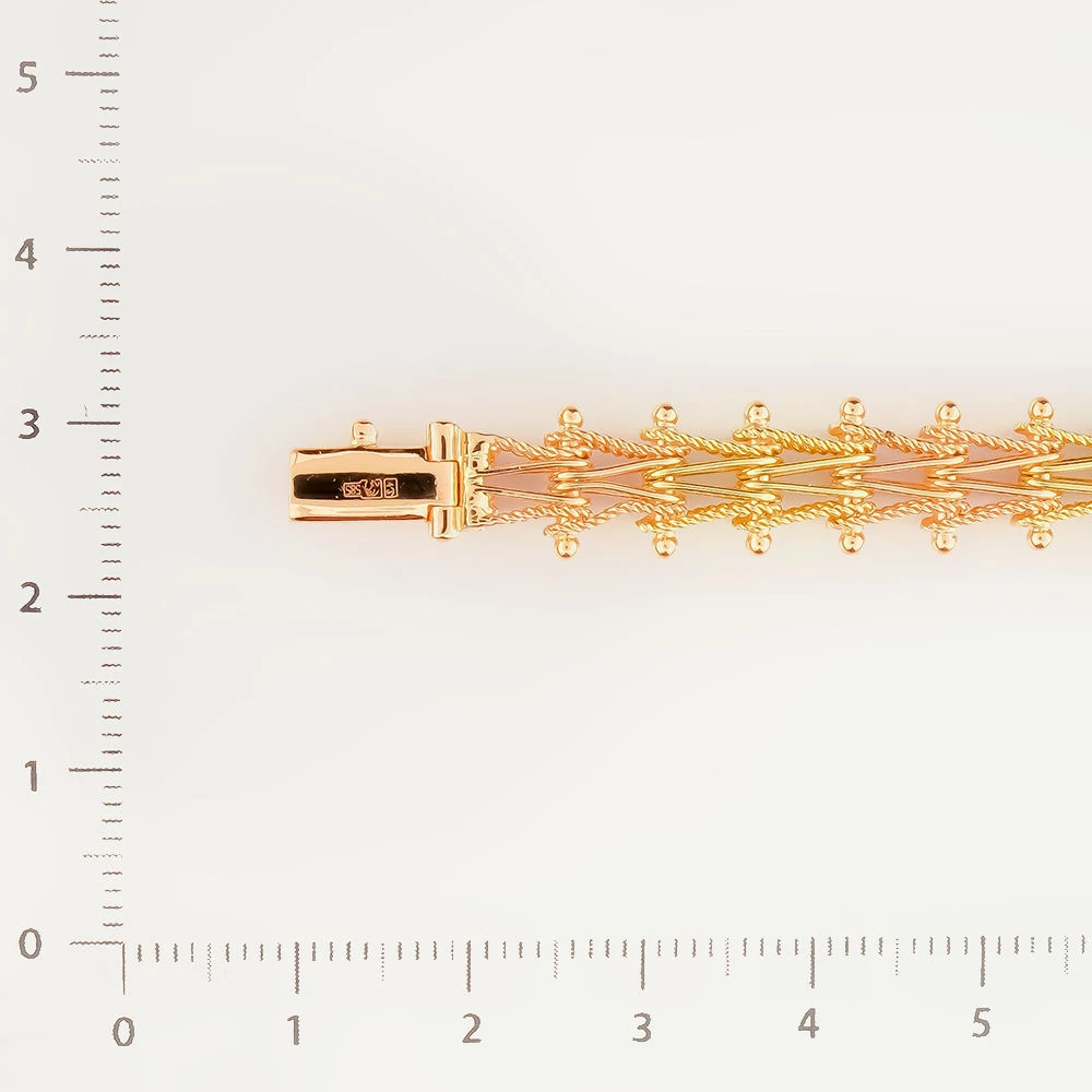 Браслет из красного золота 585 пробы