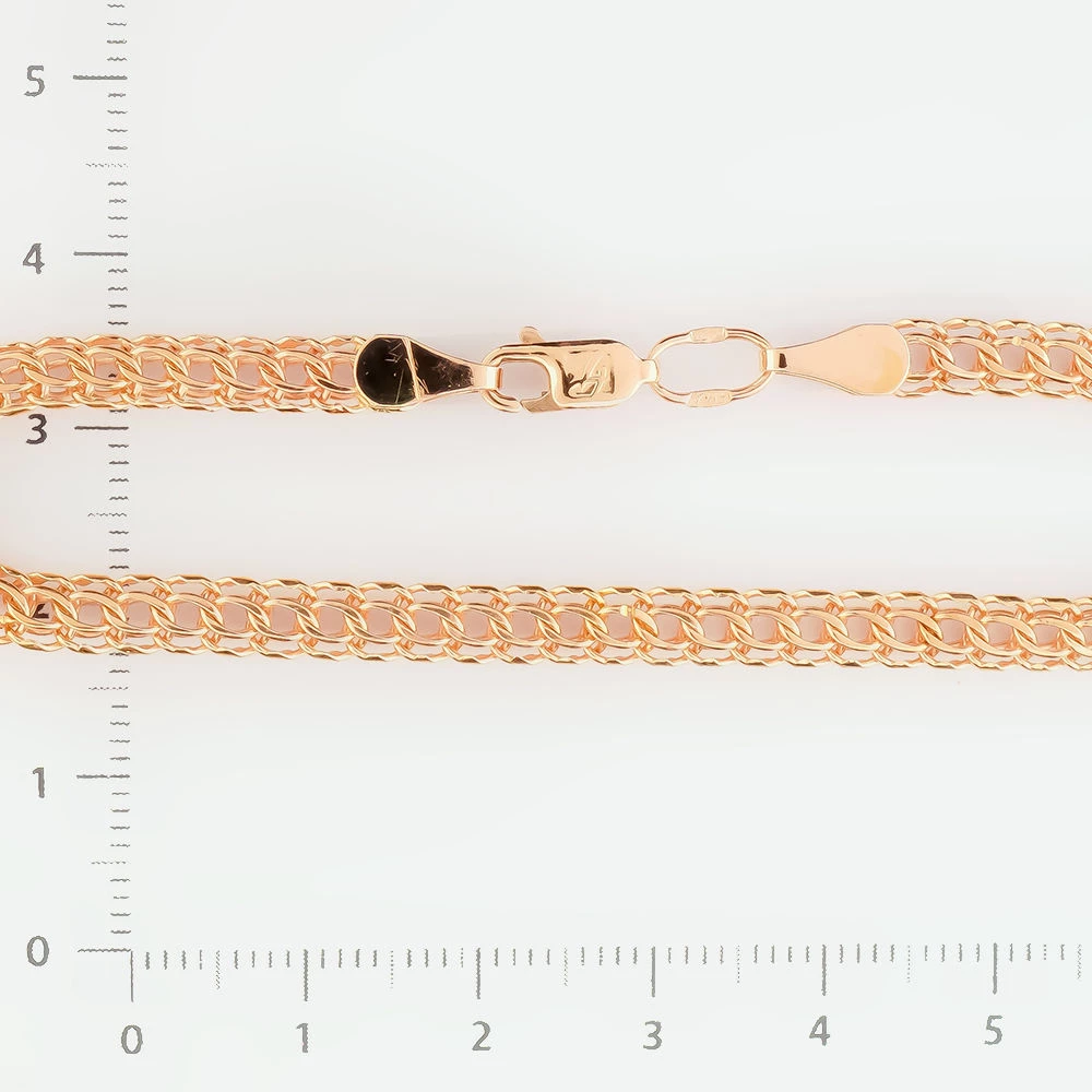 Браслет из красного золота 585 пробы