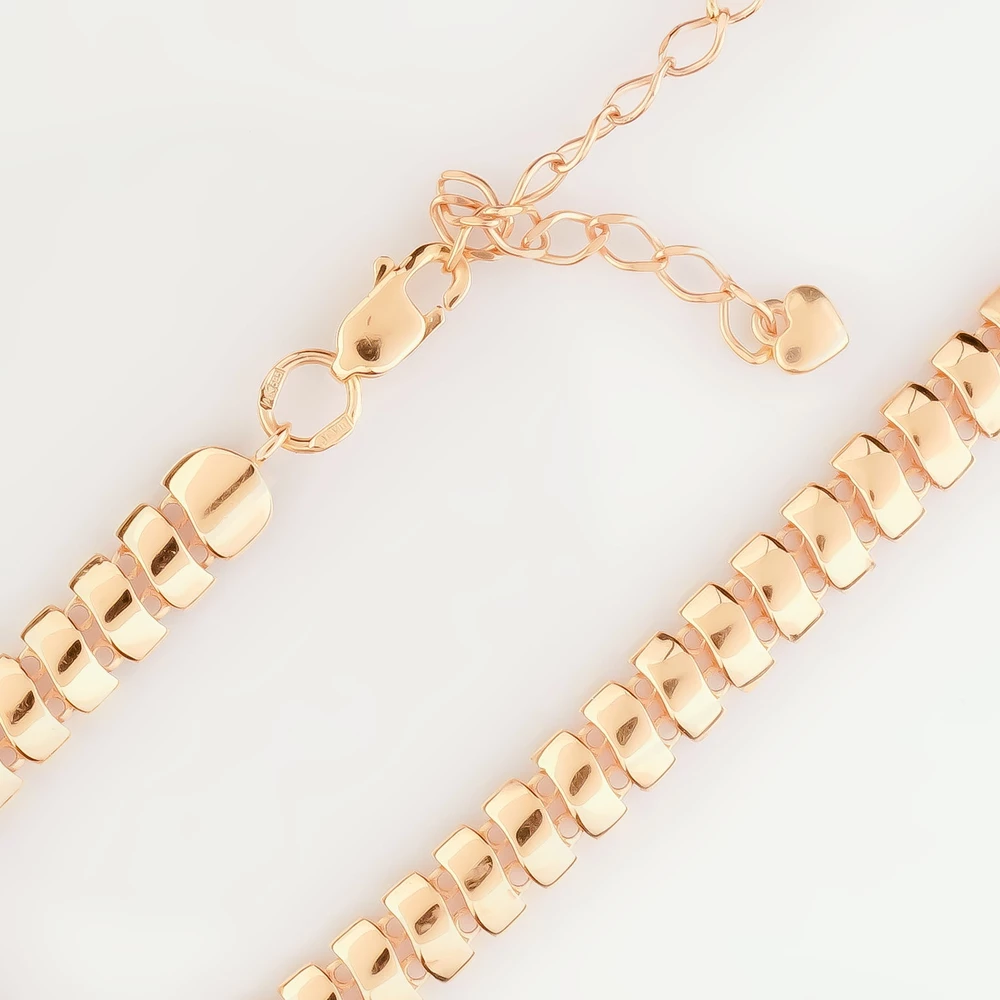 Браслет из красного золота 585 пробы