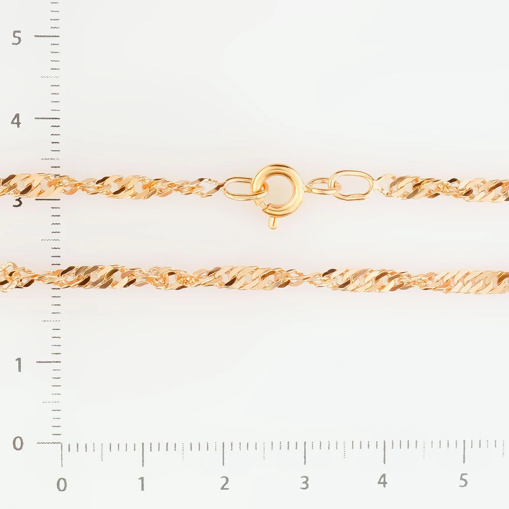 Браслет из красного золота 585 пробы