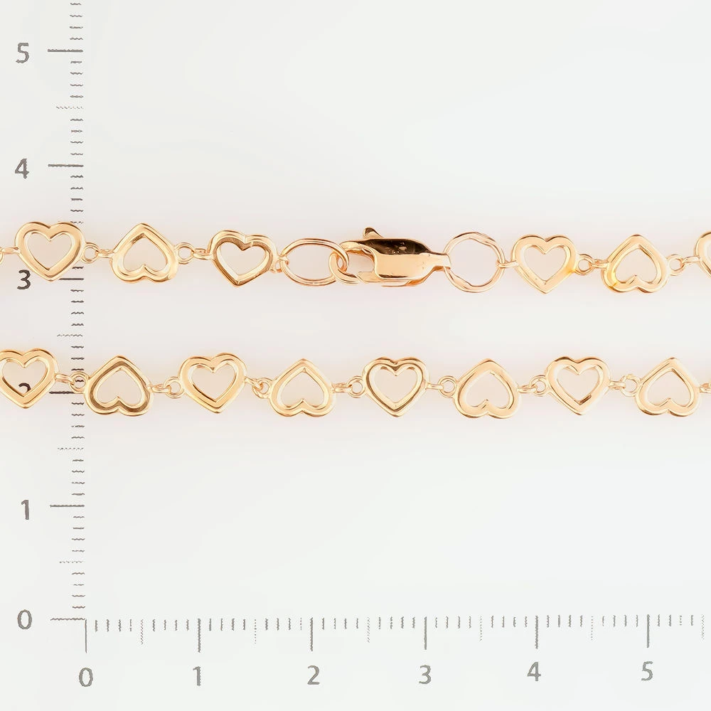 Браслет из красного золота 585 пробы