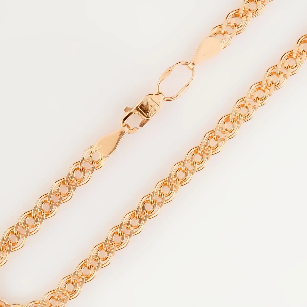 Браслет из красного золота 585 пробы