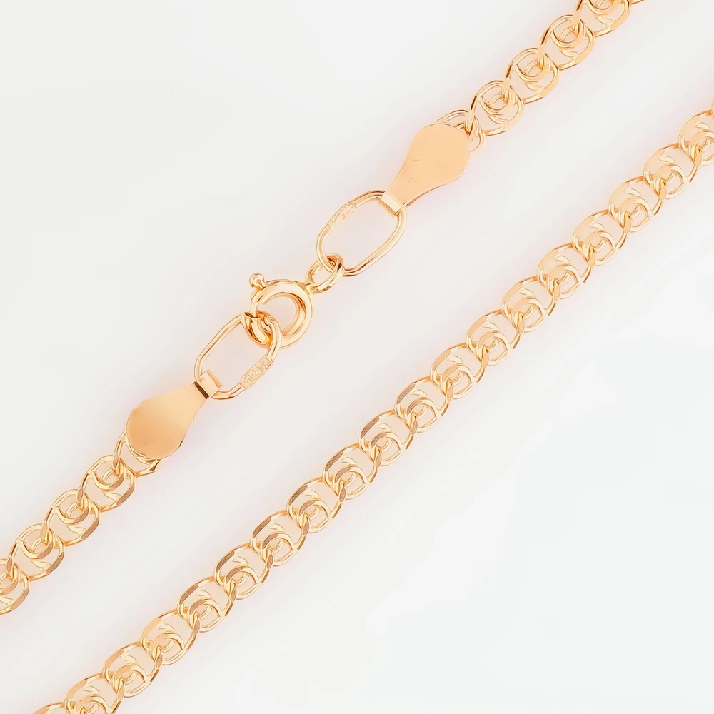 Браслет из красного золота 585 пробы